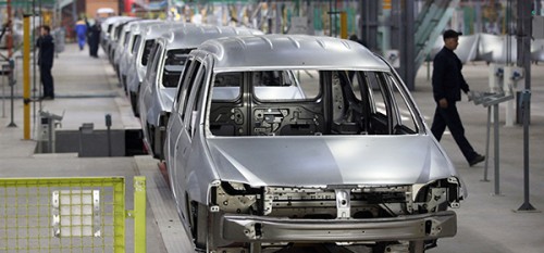 Production Of New Lada Largus Vehicle At AvtoVaz Factory