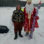 Дед Мороз поздравил рыбаков